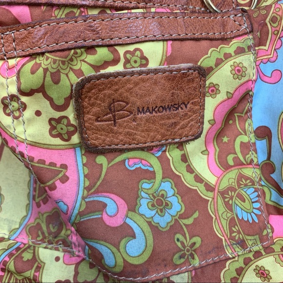 B Makowsky Genuine Leather Shoulder Bag - Picture 7 of 12